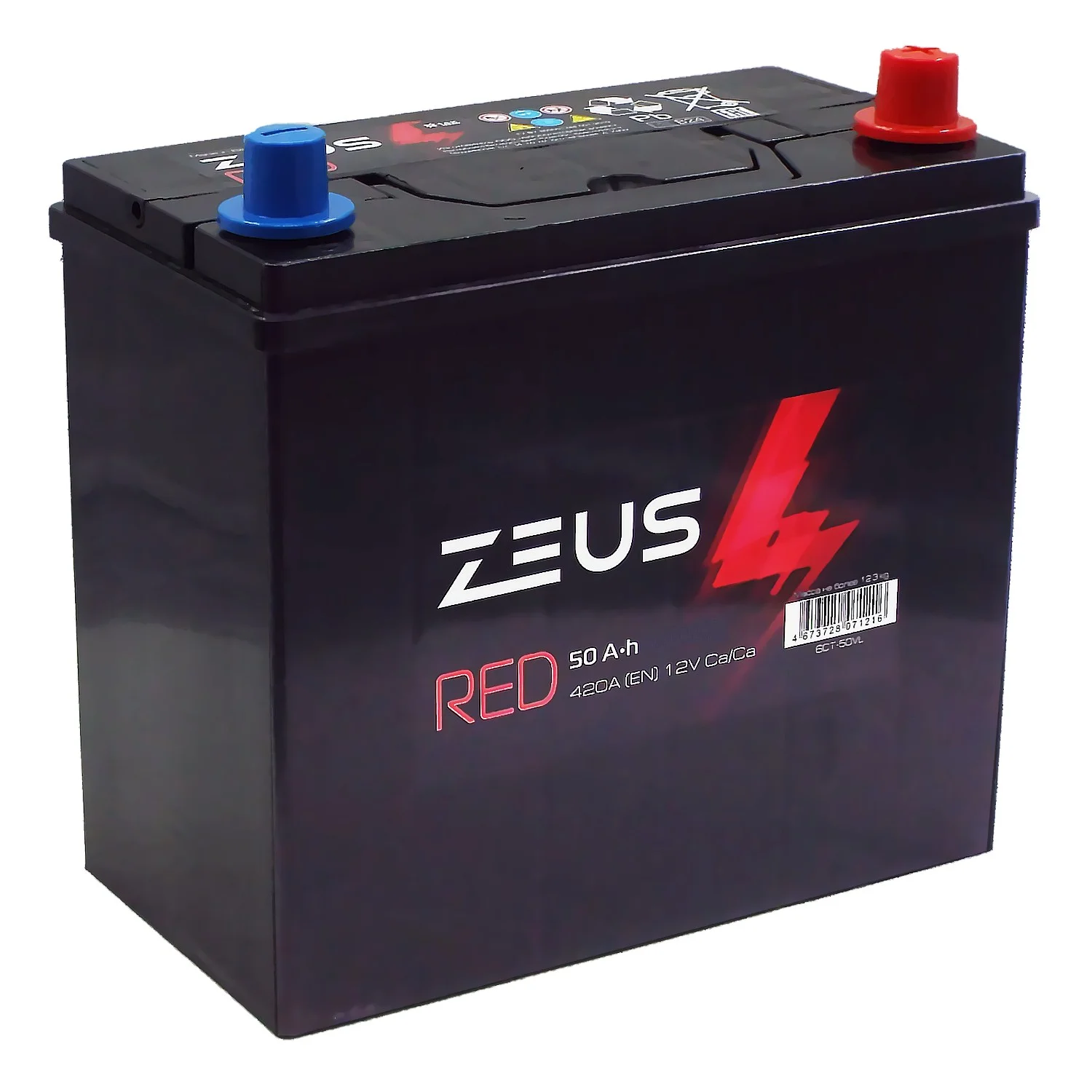 Аккумулятор ZEUS RED Asia 60B24L 50 Ач о.п.