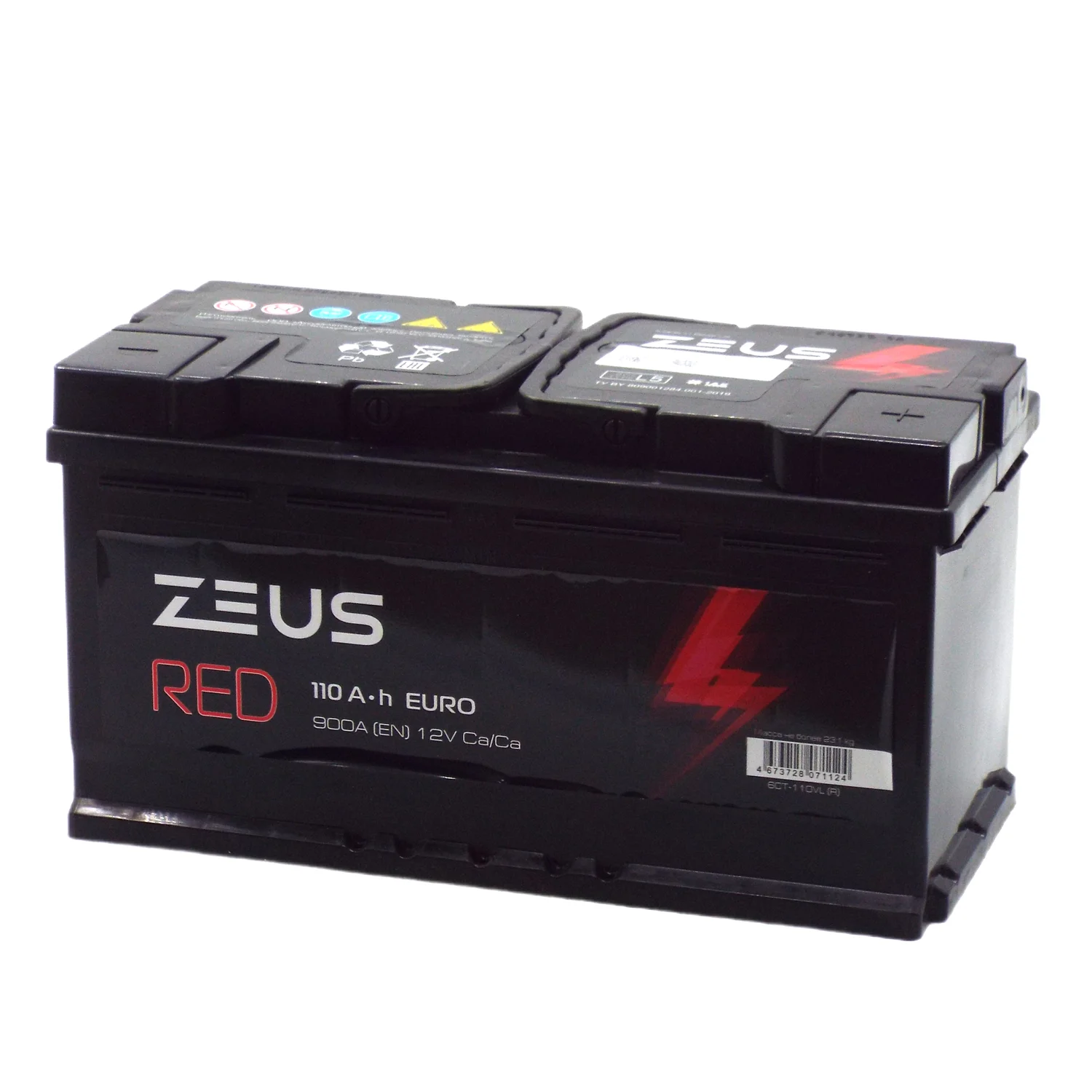 Аккумулятор ZEUS RED 110 Ач о.п. Фото 1