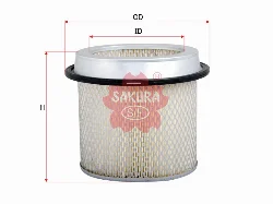 Фильтр воздушный SAKURA A-1016 (C1891, LA-384, SB213) HYUNDAI H1 Фото 1