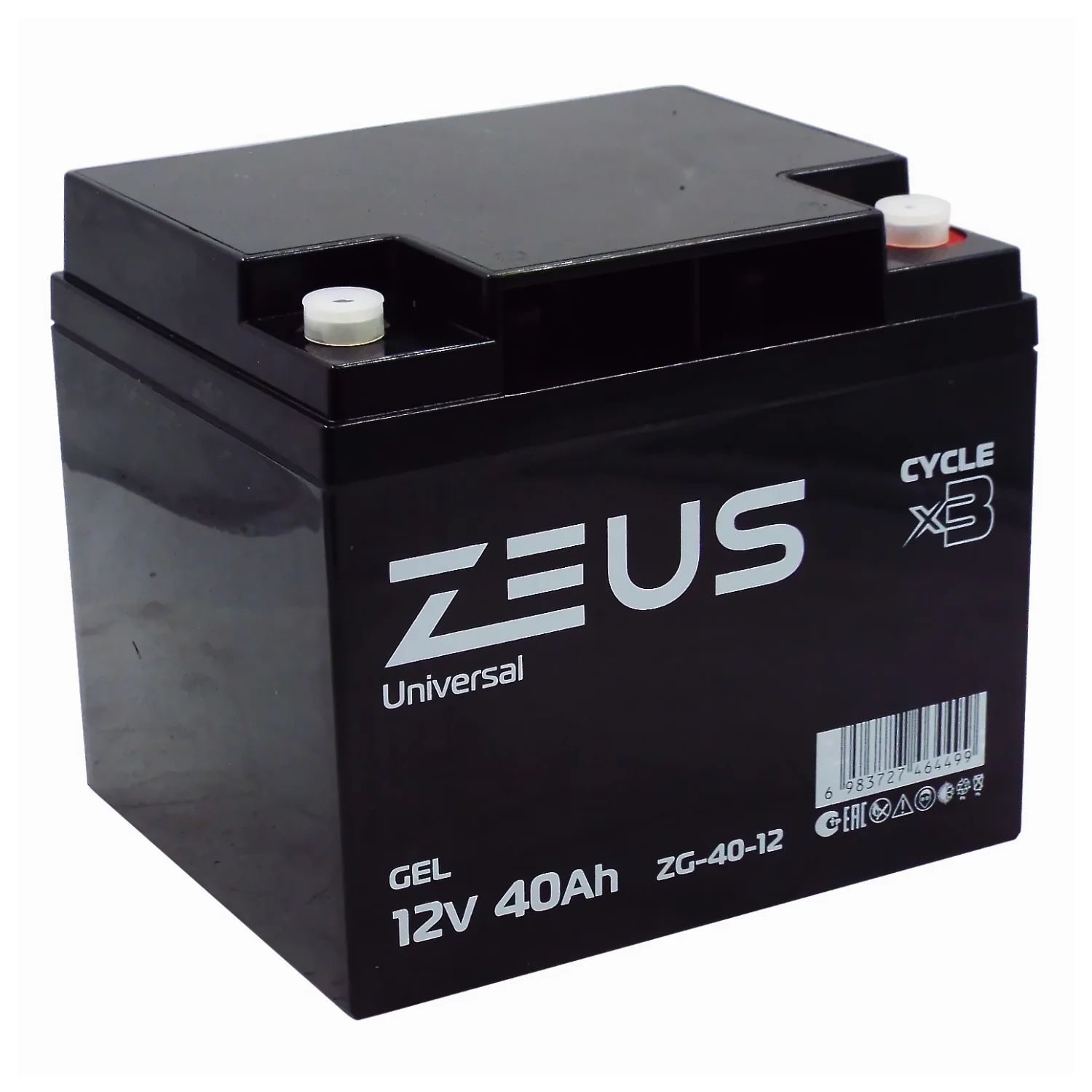 Аккумулятор ZEUS ZG-40-12 GEL (12V40Ah) универсальный