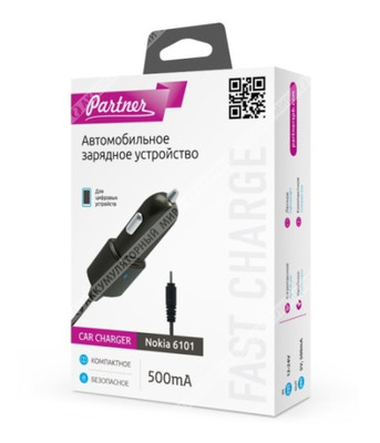 Зарядное устройство Partner Авто miniUSB, 1А