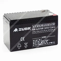 Аккумулятор ZUBR HR1251W (12V12Ah) универсальный Фото 1