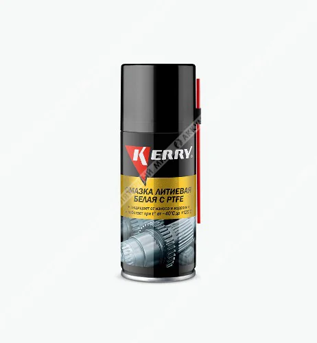 Смазка литиевая KERRY KR-942-1 белая с PTFE 210 мл (аэрозоль)
