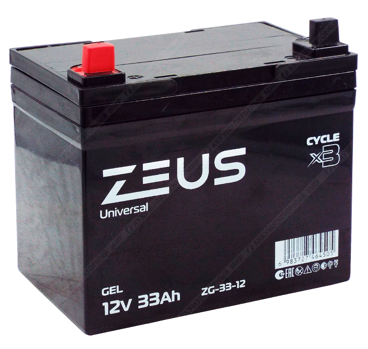 Аккумулятор ZEUS ZG-33-12 GEL (12V33Ah) универсальный Фото 1