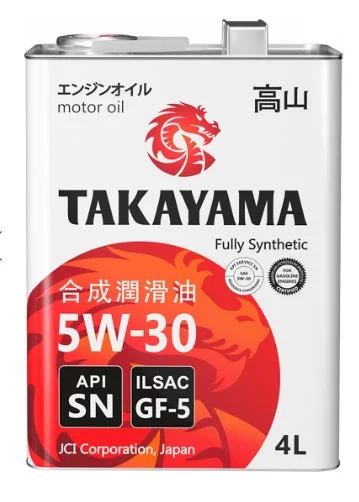 Масло моторное 5w30 TAKAYAMA GF-5 SN синтетическое 4л Фото 1