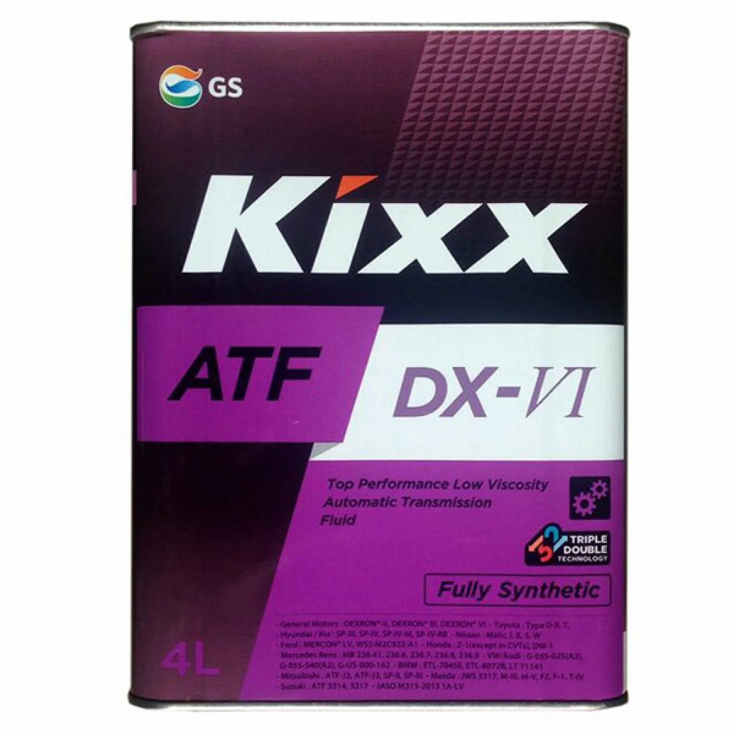 Масло трансмиссионное KIXX ATF DX-VI, 4л