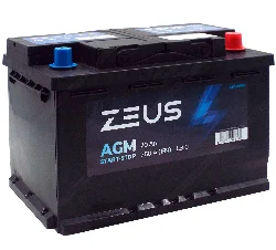 Аккумулятор ZEUS AGM 70 Ач о.п. Фото 1