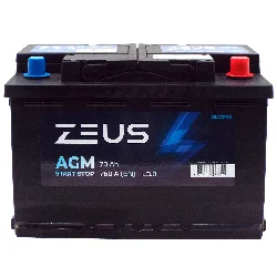 Аккумулятор ZEUS AGM 70 Ач о.п. Фото 1