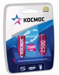 Аккумулятор Космос AA R06 2500 mAh BL*2 Фото 1