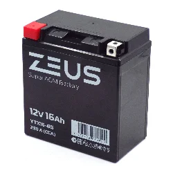 Аккумулятор ZEUS SUPER AGM 16 Ач п.п. (YTX16-BS) Фото 1
