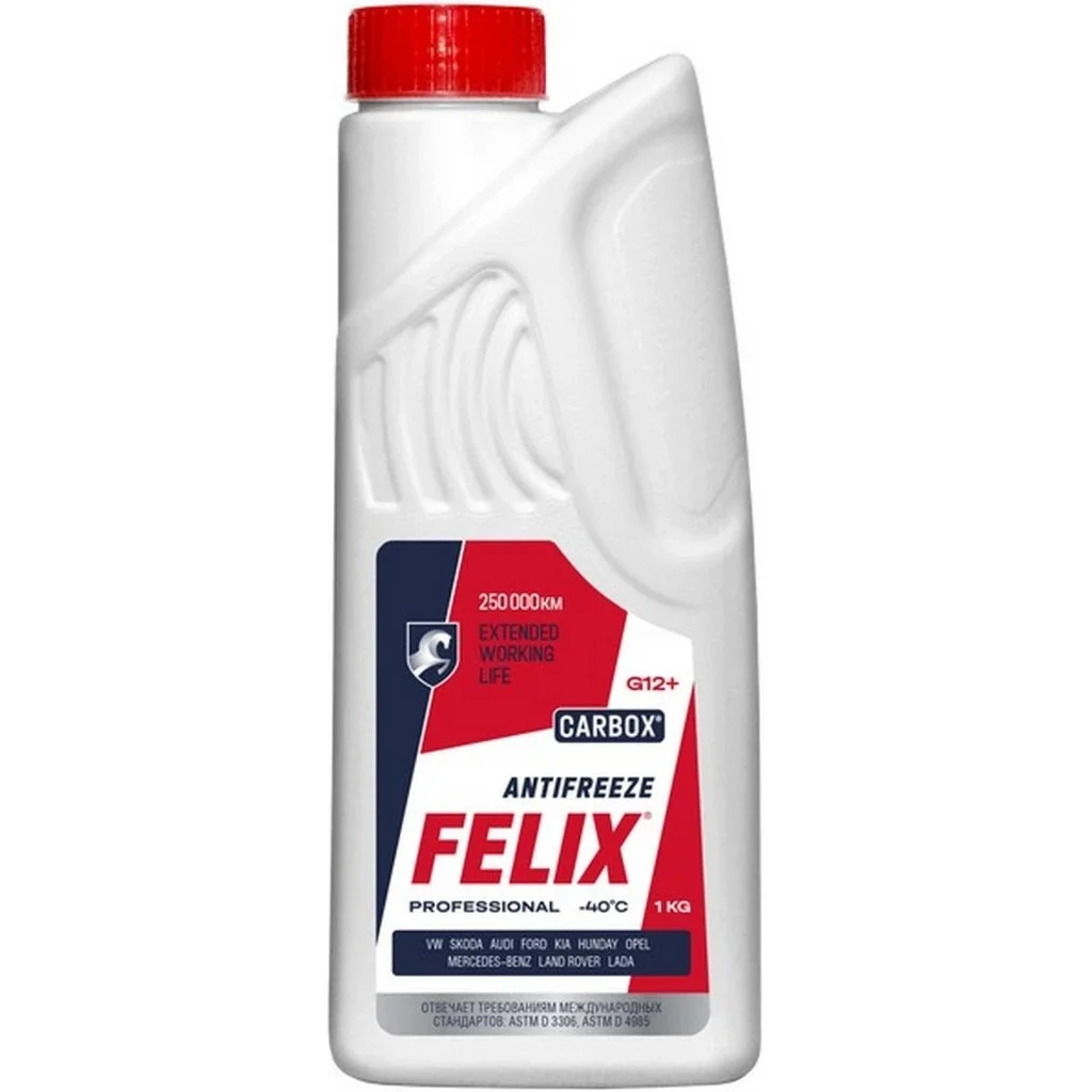 Антифриз FELIX Carbox G12+ красный, 1кг