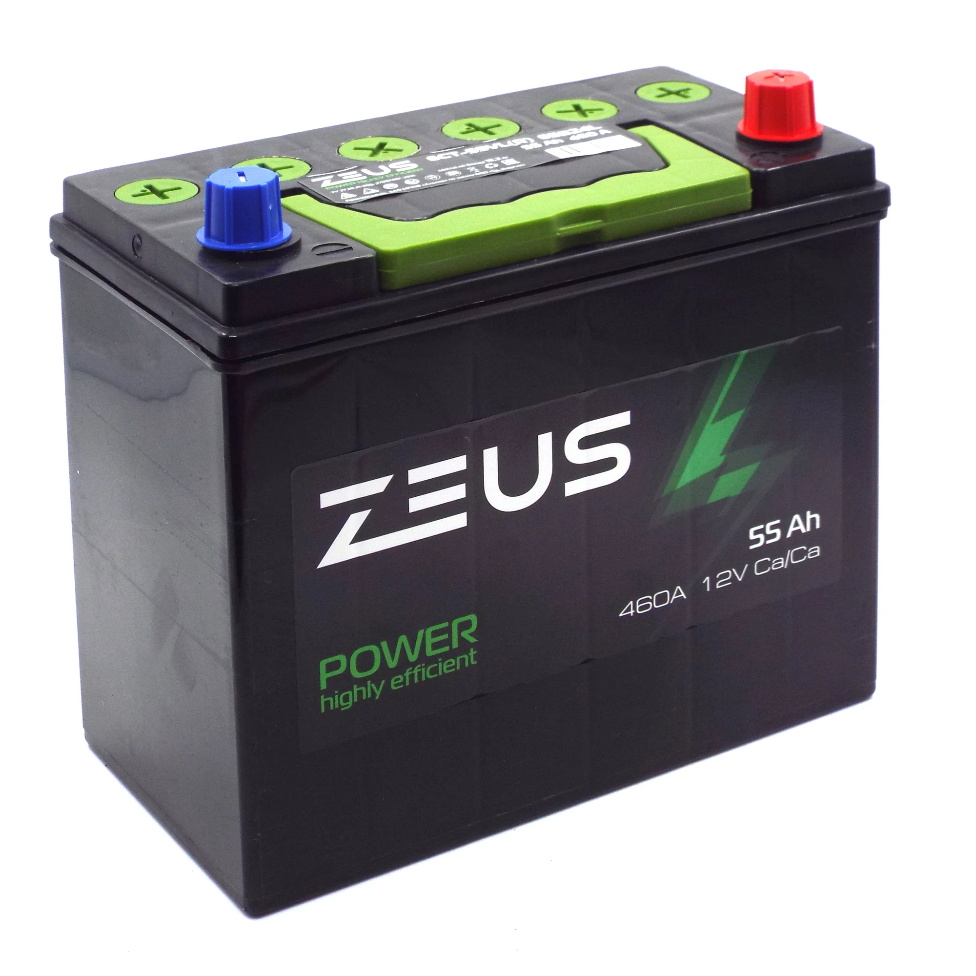 Аккумулятор ZEUS POWER Asia 65B24L 55 Ач о.п.