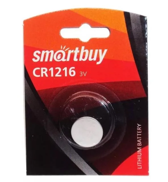 Батарейка Smartbuy CR1216 3V BL*1