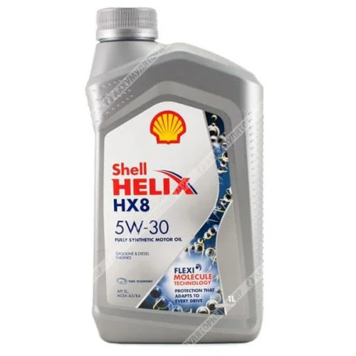 Масло моторное 5W30 Shell Helix HX8 синтетическое 1л Фото 1