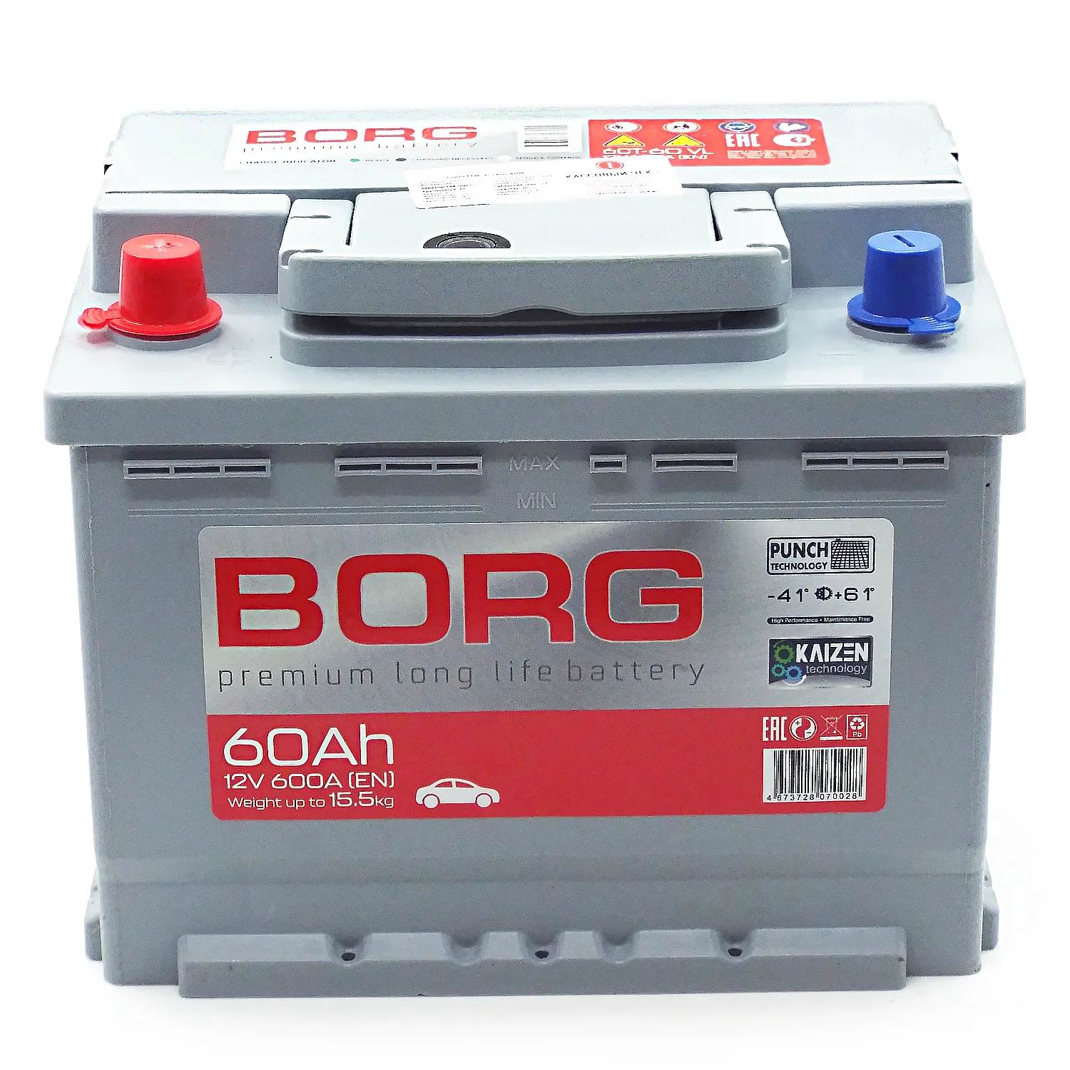 Аккумулятор BORG Premium 60 Ач п.п. Фото 1