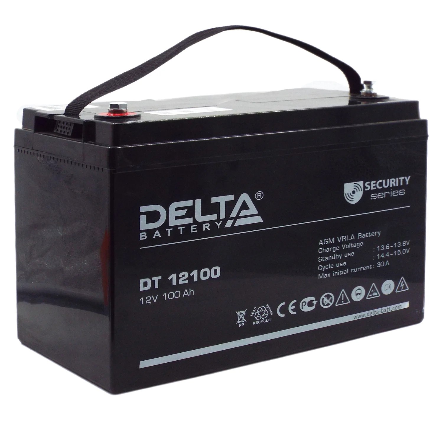 Аккумулятор Delta DT 12100 (для слаботочных систем)