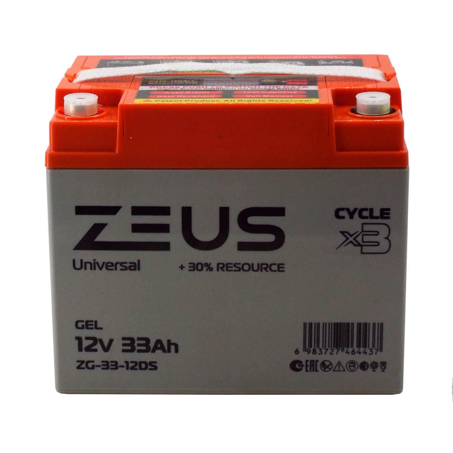 Аккумулятор ZEUS ZG-33-12DS GEL (12V33Ah) универсальный Фото 1