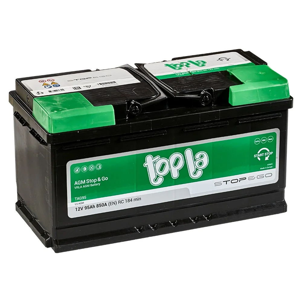 Аккумулятор TOPLA AGM 95 Ач о.п. Фото 1